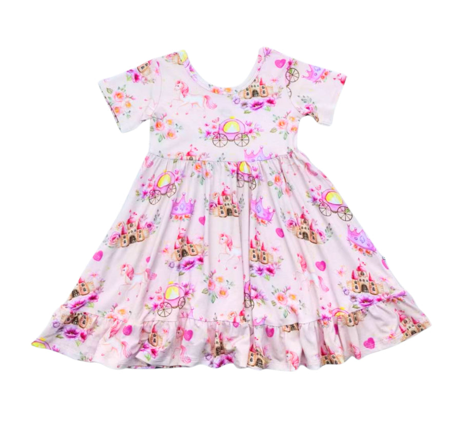 Pretty Pretty Princess Short Sleeve Twirl Dress