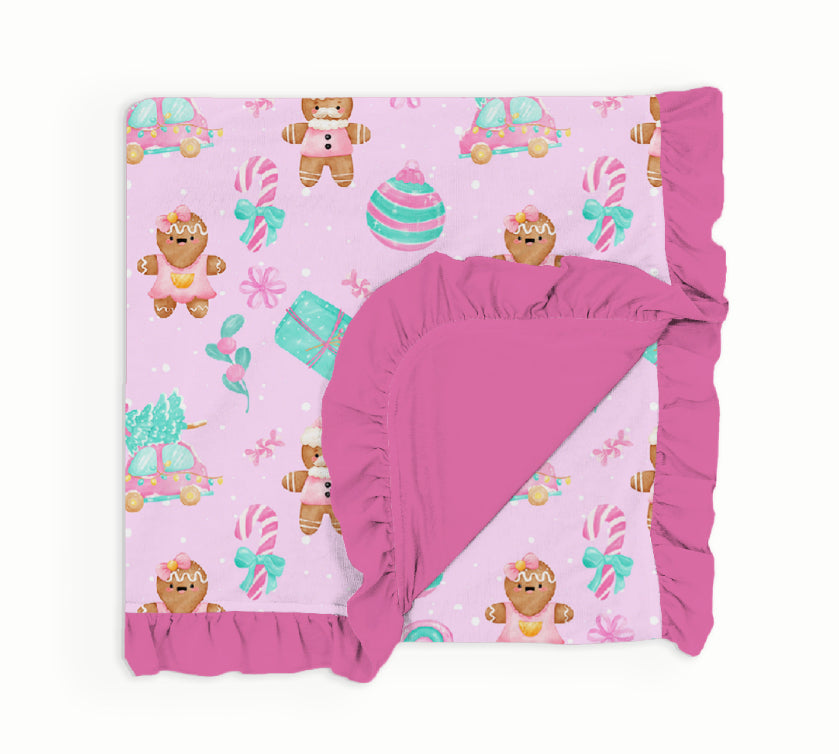Festive & Frilly Ruffle Double Bamboo Blanket