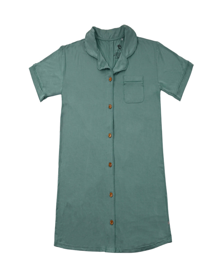 Snoozy Seafoam Women’s Short Sleeve Night Gown
