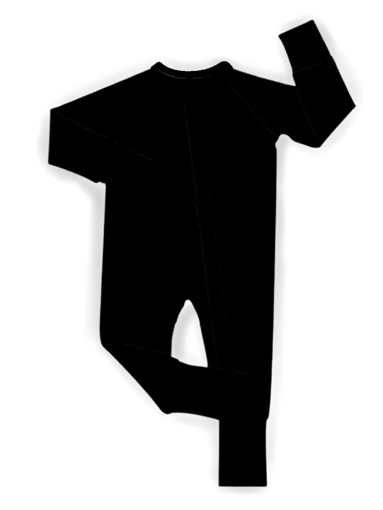 Midnight Black Convertible Footie