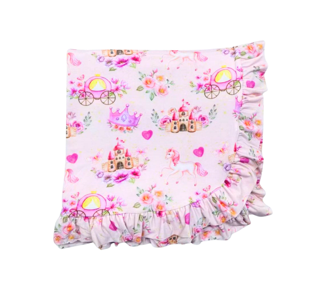 Pretty Pretty Princess Ruffle Double Bamboo Blanket