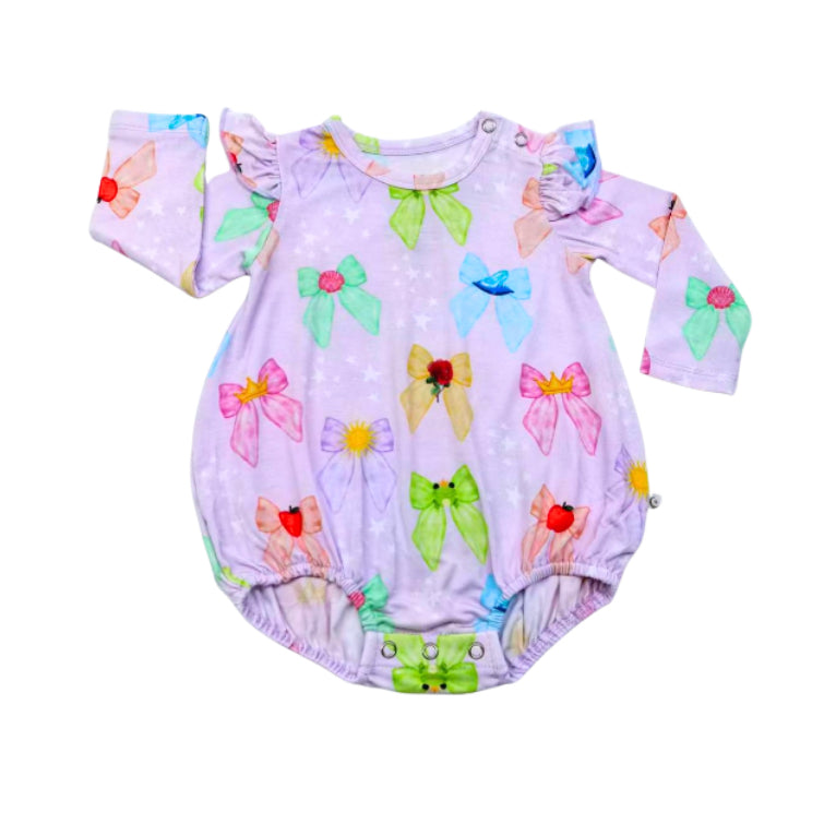 Princess Bowtique Long Sleeve Bubble Romper