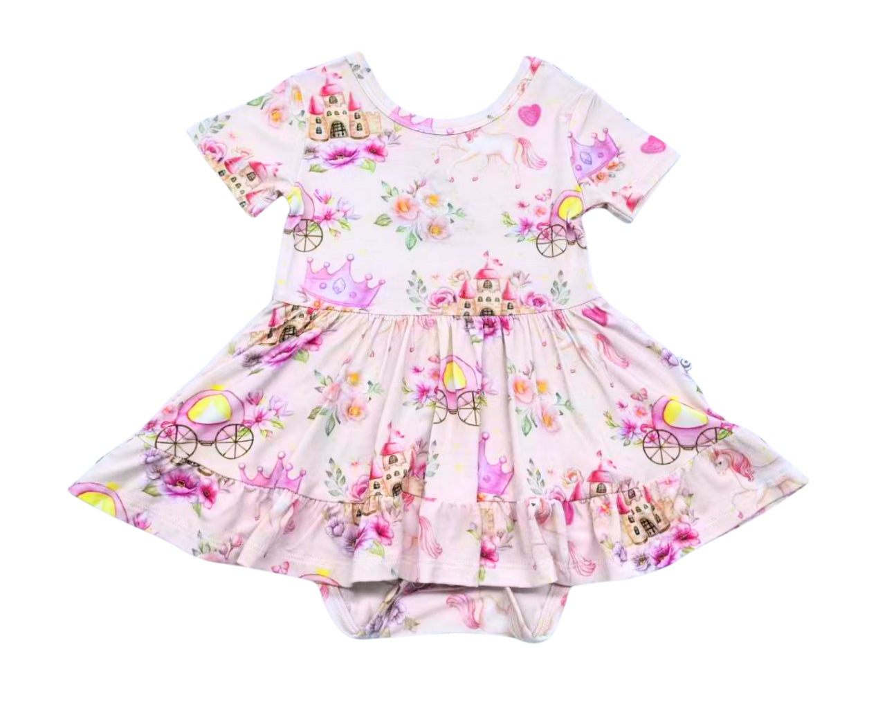 Pretty Pretty Princess Short Sleeve Twirl Dress