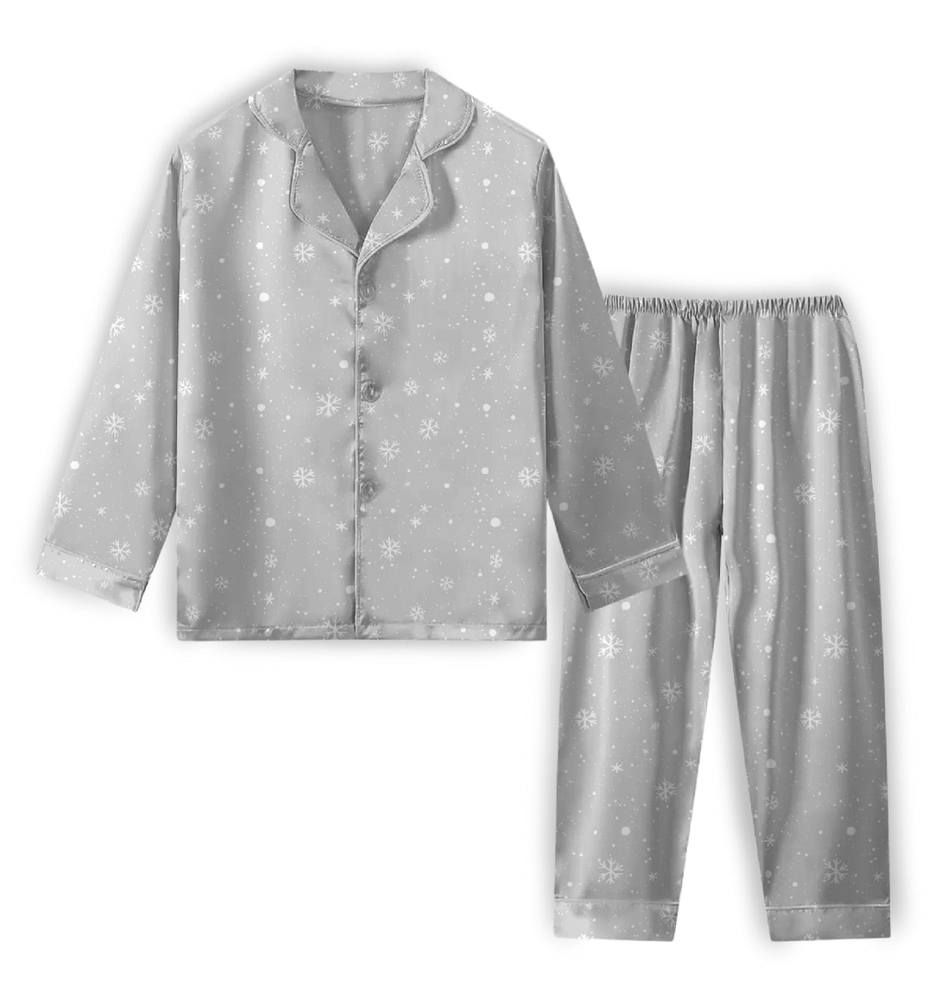 Snow Much Fun Women’s Two Piece Sleep Set (Pants & Long Sleeve Shirt)