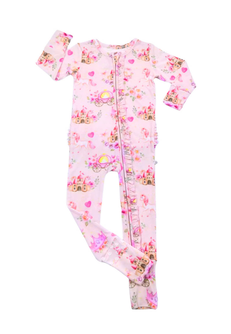 Pretty Pretty Princess Ruffle Convertible Footie