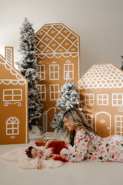 Holly Jolly Women’s Two Piece Sleep Set (Pants & Long Sleeve Shirt)