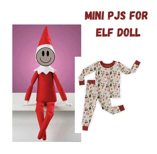 Holly Jolly Elf Doll Pajamas