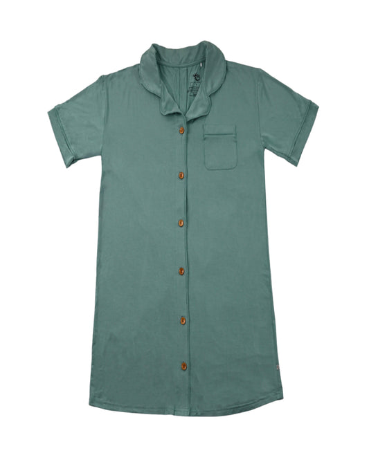 Snoozy Seafoam Women’s Short Sleeve Night Gown