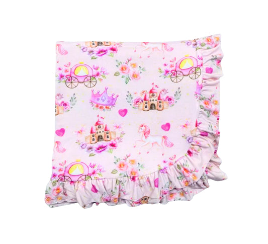 Pretty Pretty Princess Ruffle Double Bamboo Blanket