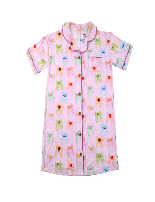 Princess Bowtique Women’s Short Sleeve Night Gown