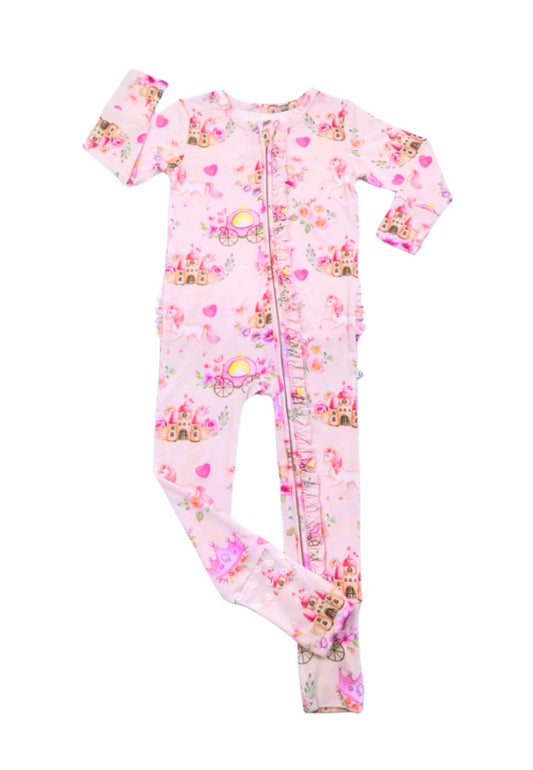 Pretty Pretty Princess Ruffle Convertible Footie