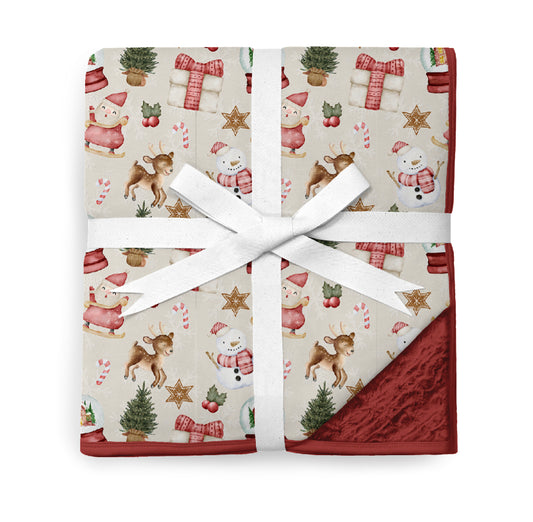 Holly Jolly Plush Blanket