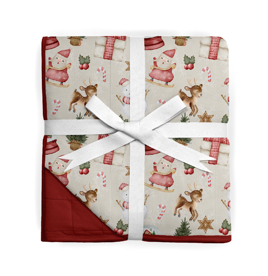 Holly Jolly 65”x85” Adult Quilted Blanket